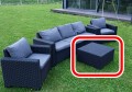 KETER STOLIK OGRODOWY CALIFORNIA RATTAN GRAFIT