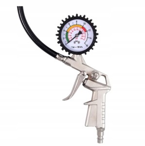 HICO PISTOLET DO POMPOWANIA KÓŁ Z MANOMETREM