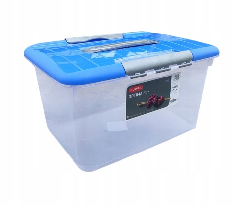 CURVR POJEMNIK OPTIMA 15L / NIEBIESKA POKRYWA