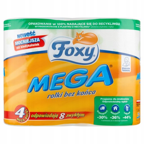 FOXY PAPIER TOALETOWY 3 WARSTWY 4 ROLKI