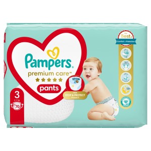 PAMPERS PIELUSZKI PANTS PIELUCHOMAJTKI 3 6-10 X70