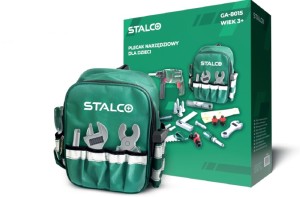 STALCO Zestaw narzędzi dla dzieci wiertarka plecak zabawka piła narzędzia