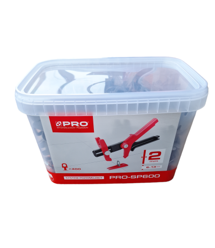 PRO SYSTEM POZIOMOWANIA PŁYTEK - KLIPSY 400 SZT 2MM