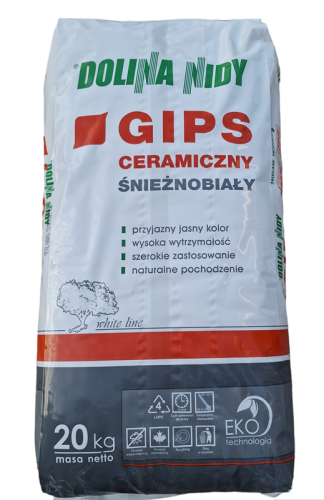 NOWY LĄD GIPS CERAMICZNY GC-4I 20 KG BIAŁY DO ODLEWÓW