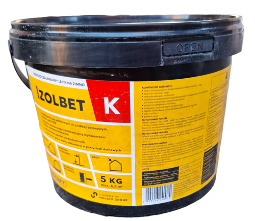 IZOLBET - K LEPIK NA ZIMNO DO PAP ASFALTOWYCH 5 KG