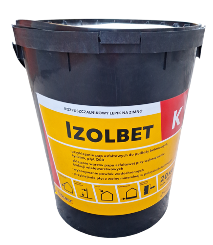 IZOLBET - K LEPIK NA ZIMNO DO PAP ASFALTOWYCH 20KG