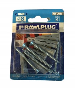 RAWLPLUG KOSZULKA KOŁKA STOŻKOWA 8X32MM Z WKRĘTAMI