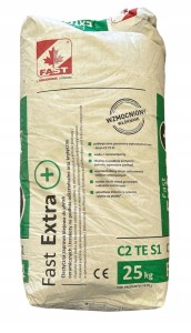 FAST ZAPRAWA KLEJOWA KLEJ DO GLAZURY EXTRA+ 25KG