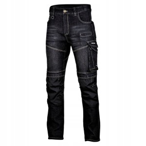 LAHTI PRO SPODNIE JEANS CZARNE WZMOCNIONE ROZ XL