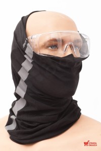LAHTI PRO CHUSTA BANDANA OPASKA CZARNA Z ODBLASKIEM