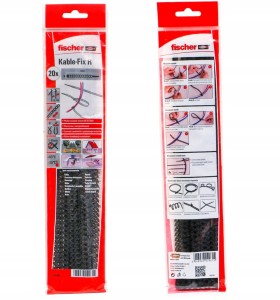 FISCHER KABLE-FIX R OPASKI ZACISK. 9,0X320MM CZAR.