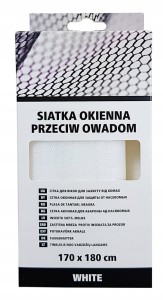 SCLEY SIATKA OKIENNA P. OWADOM 170X180CM BIAŁA
