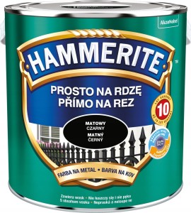 FARBA DO METALU HAMEMRITE CZARNY MATOWY 2,5 l