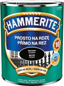 FARBA DO METALU HAMEMRITE CZARNY MATOWY 0,7 l