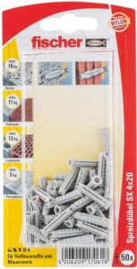 FISCHER KOSZULKA KOŁKA SX 4X20 (X 50) BLISTER