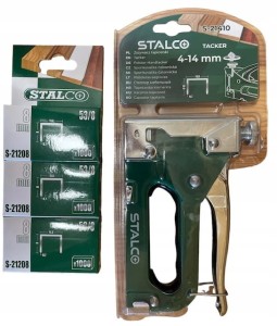 STALCO TACKER 4- 14MM + ZSZYWKI 8MM 3000szt.