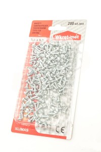 WKRĘTY SAMOWIERCĄCE PCHEŁKI 3,5X9,5MM 200SZT OCYNK