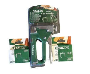 STALCO TACKER 4-14MM + ZSZYWKI 10MM I 12MM 1000SZT