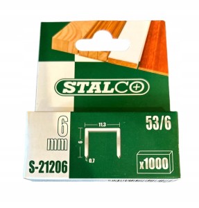 STALCO ZSZYWKI 6MM 53/6 1000SZT S-21206