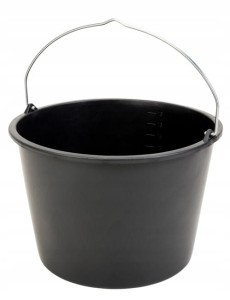 VOREL WIADRO BUDOWLANE PLASTIK CZARNE 20L