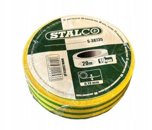 TAŚMA IZOLACYJNA 19 MM X 20 M ŻÓŁTO-ZIELONA STALCO