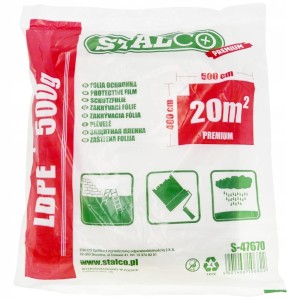 FOLIA OCHRONNA 4X5M EXTRA MOCNA(500G) STALCO