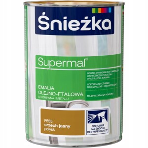 ŚNIEŻKA EMALIA OLEJNO FTALOWA ORZECH JASNY 0,8 L