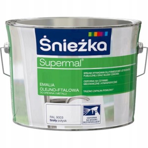 Emalia olejno-ftalowa Supermal 2,5 l biel połysk