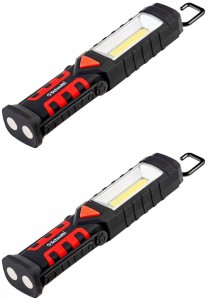 LAMPA LATARKA TAKTYCZNA LED COB 2w1 +BATERIE 3XAA