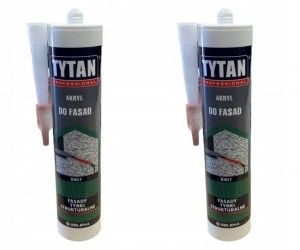 TYTAN AKRYL ZEWNĘTRZNY DO FASAD BIAŁY 310 ML 2 szt