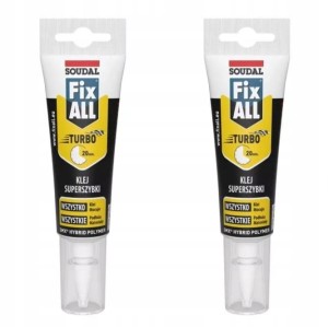 SOUDAL KLEJ MONTAŻOWY FIX ALL TURBO 125ML FAST X2