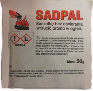 SADPAL DOPALACZ SADZY DO PIECY SASZETKA 50G