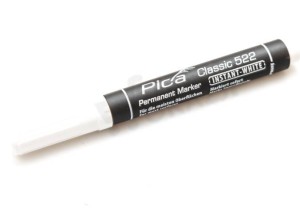 PICA CLASSIC 522 MARKER PERMANENTNY OKRĄGŁY BIAŁY