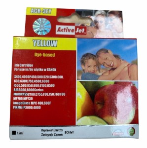 ACTIVE JET TUSZ KARTRIDŻ ŻÓŁTY CANON 15ml ACR-3EY