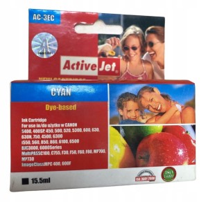 ACTIVE JET TUSZ KARTRIDŻ NIEBIECKI CANON AC-3EC