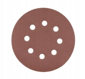 HOGERT KRĄŻEK ŚCIERNY 125MM Z OTWORAMI G150 -5 SZT