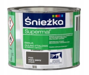 ŚNIEŻKA EMALIA OLEJNO-FTALOWA SZARY JASNY 0,2 L