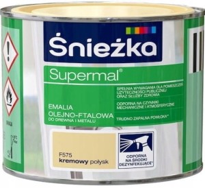 ŚNIEŻKA EMALIA OLEJNO-FTALOWA KREMOWY POŁYSK 0,2L