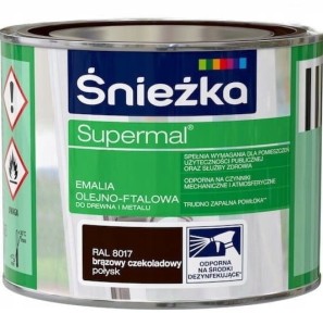 ŚNIEŻKA EMALIA OLEJNO-FTALOWA CZEKOLADOWY POŁ 0,2L