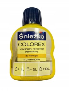 ŚNIEŻKA COLOREX PIGMENT DO FARB 100ml 11 CYTRYNOWY