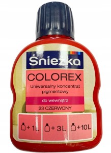 ŚNIEŻKA COLOREX PIGMENT DO FARB 100ml CZERWONY