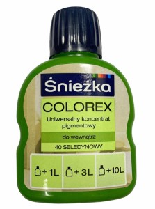 ŚNIEŻKA COLOREX PIGMENT DO FARB 100ml SELEDYNOWY