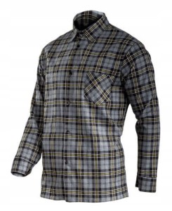 KOSZULA FLANELOWA SZARA, 170G/M2, 2XL, CE, LAHTI