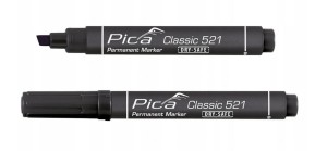 PICA CLASSIC 521 MARKER PERMAMENTNY CZARNY SKOŚNY