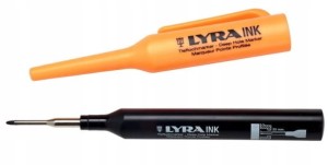 LYRA MARKER do głębokich otworów czarny