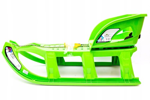 SANKI TATRA METALOWY ŚLIZG ZIELONE + OPARCIE