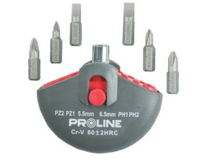PROLINE ZESTAW KOŃCÓWEK BITÓW 1/4'' 7 EL. 10697