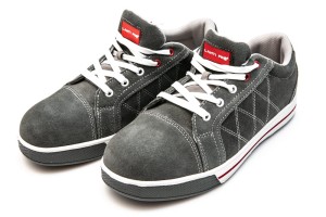 LAHTI PRO PÓŁBUTY ZAMSZOWE SZARO - CZERWONE ROZMIAR: 42