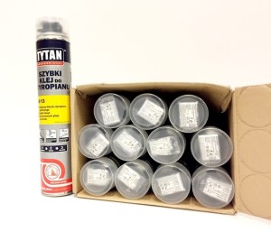 12szt. TYTAN IS 13 SZYBKI KLEJ DO STYROPIANU 870 ML