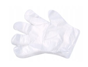 RĘKAWICZKI JEDNORAZOWE FOLIOWE RĘKAWICE HDPE 100SZ